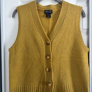 New York & Company Mustard Knit Top